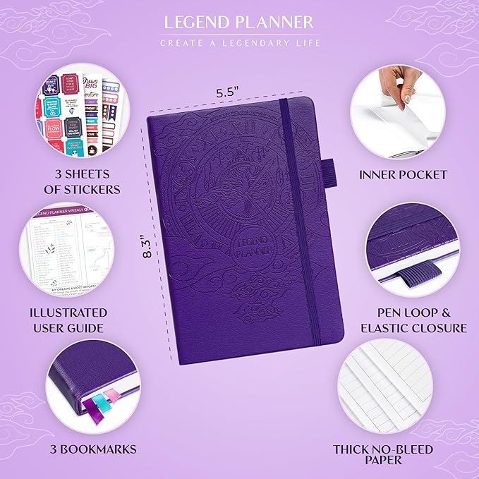 Legend Planner – Weekly & Monthly Life Planner to Hit Your Goals & Live - Image 2