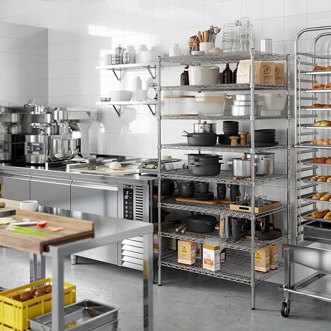 Regal Altair 24" Deep x 36" Wide x 74" Height Wire Shelving Kit | 8-Tier | NSF - Image 2