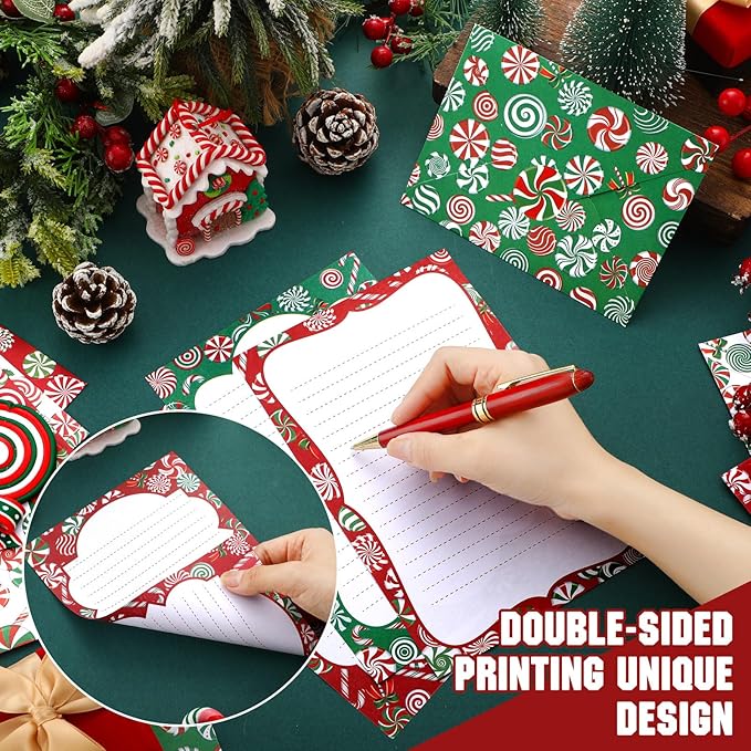 TaoBary 160 Pcs Stationery Paper Set 50 Double Sided Stationery Papers - Image 3