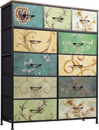 WLIVE Tall Dresser for Bedroom, Fabric Dresser Storage Tower, Chest of Drawers by WLIVE