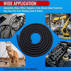 Flauzmann 1/2" Braided Cable Sleeve - 10Ft Cat Cord Protector Split Wire Loom - Image 8