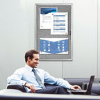 Enclosed Bulletin Board, Outdoor Weatherproof, Display Case Message Board - Image 6