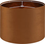 GO&SO 1 PCS Burnt Orange Velvet Drum Lamp Shade, Modern Replacement Lamp Shades