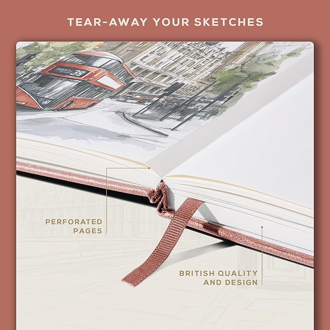Beechmore Books A3 Sketchbook – 11.7x16.5 Premium Vegan Leather Bound Extra - Image 6