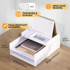 Eufrozy 3 Tier Stackable Letter Tray Paper Organizer, Cardboard Inbox, File - Image 7