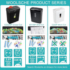 Woolsche Paper Shredder, 10-Sheet Cross Cut - Image 2