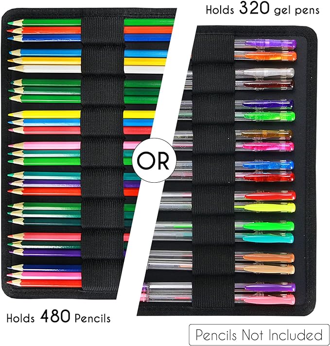 YOUSHARES 480 Slots Colored Pencil Case - Image 5