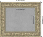 Amanti Art Silver Framed Magnetic Board 23x27 Small Vision Board - Image 2