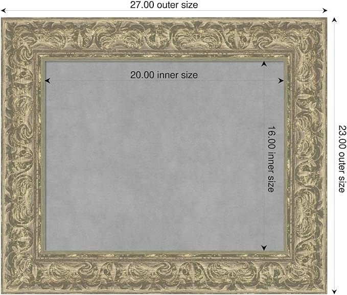 Amanti Art Silver Framed Magnetic Board 23x27 Small Vision Board - Image 2