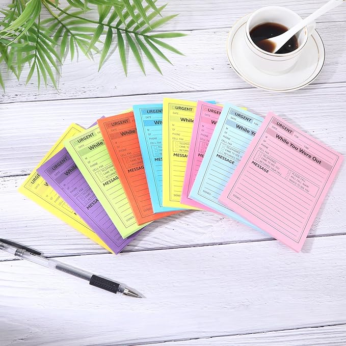 9 Pcs Sticky Phone Message Pad, 5.1×3.9 Inch While You were Out Message Pad - Image 3