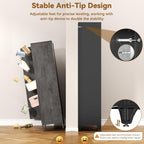 polup 75" tall metal kitchen pantry storage cabinet on a desk or shelf