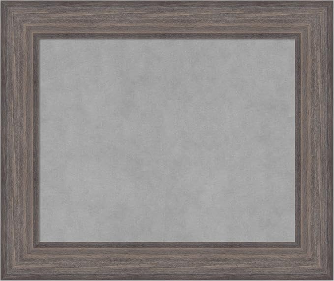Amanti Art Grey Framed Magnetic Board 21x25 Small Vision Board by AmantiArt
