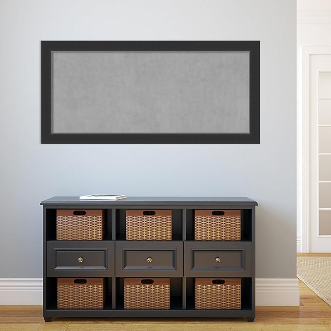 Amanti Art Black Framed Magnetic Board 25x53 Oversize Vision Board - Image 5