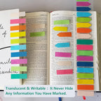 ELII 3200pcs Books Tabs for Annotating, Sticky Tabs Clear Sticky Notes - Image 8
