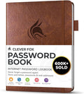Clever Fox Password Book with alphabetical tabs. Internet Address Organizer by CleverFox