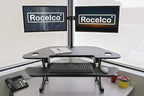 Rocelco 46" Height Adjustable Corner Standing Desk Converter - Image 2