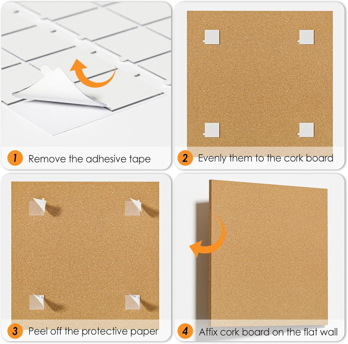 MaxGear 60" x 36" Large Cork Board for Wall, 15 Pack 12" x 12&...