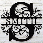 HYTSIGN Custom Metal Name Sign, Personalized Family Name Signs by HYTSIGN