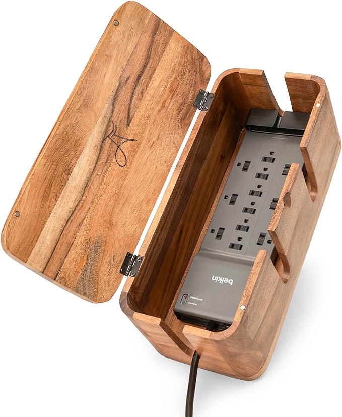 Cable Management Box & Cord Organizer- Cable Organizer by LuxeDesigns