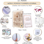 Life Planner - Undated Weekly & Monthly Planner, 12-Month Journey to Increase - Image 2