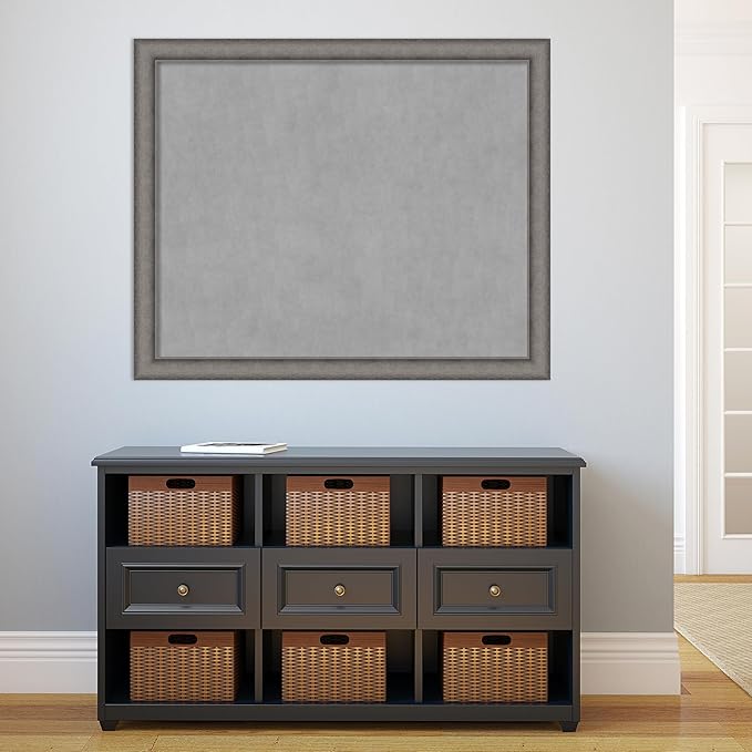 Amanti Art Grey Framed Magnetic Board 36x44 X-Large Vision Board - Image 5