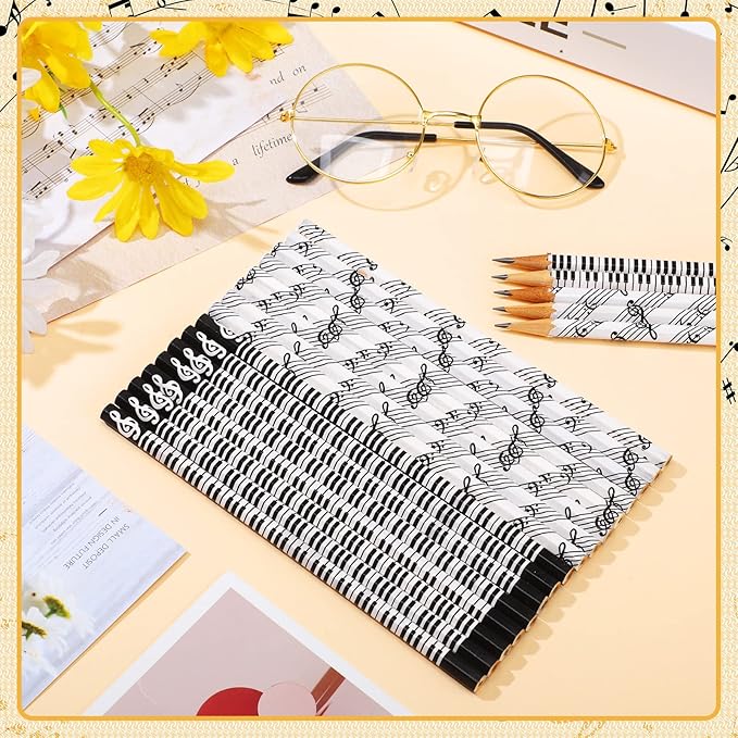 TaoBary 200 Pieces Music Pencils Bulk Music Classroom Supplies Piano Note - Image 7