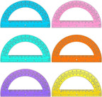Zonon 200 Pieces Protractors Bulk Plastic 180 Degrees 6 Inch Translucent by Zonon