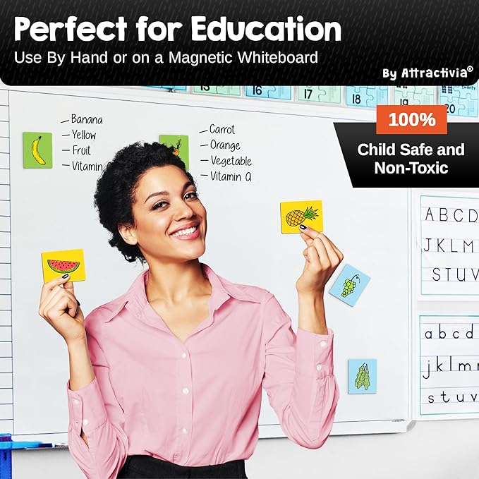 Attractivia Dry Erase Magnetic Labels, 2.8 x 1.8 in, Solid Colors, Colored - Image 6