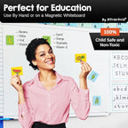 Attractivia Dry Erase Magnetic Labels, 2.8 x 1.8 in, Solid Colors, Colored - Image 6