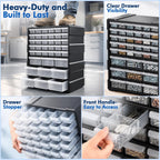 drawer organizer craft organizers and storage with dividers, front angle view