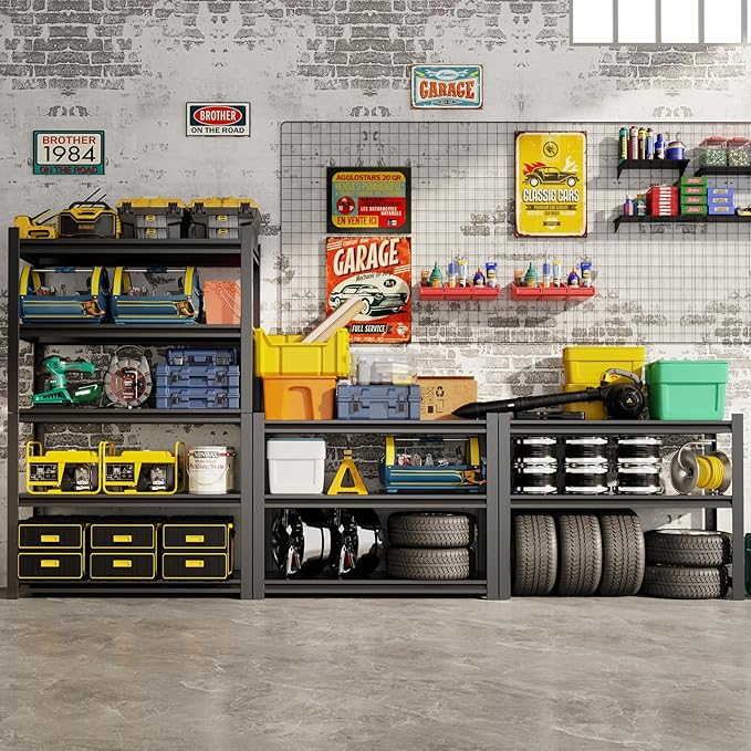CBCNWR 72''H Garage Storage Shelves, 2800LBS Steel Heavy Duty Storage Shelves - Image 2