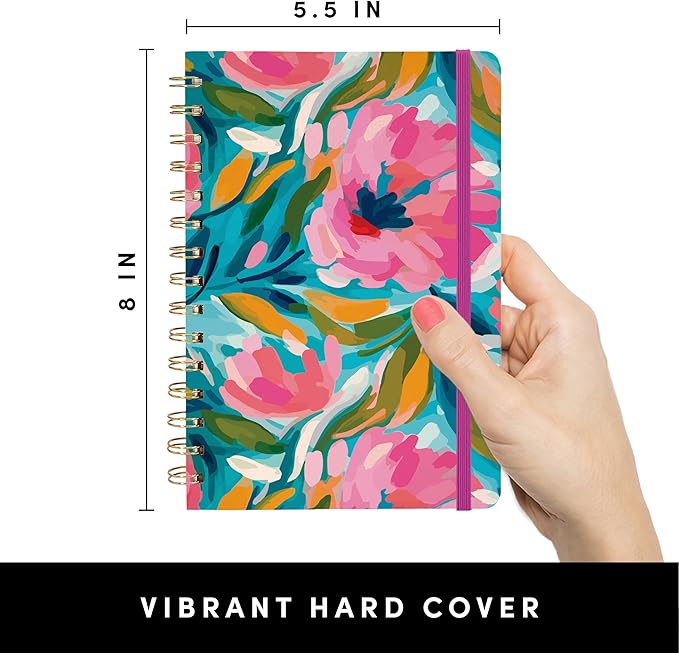 PAPERAGE Lined Spiral Journal Notebook, 160 Pages, Hardcover Journal - Image 2