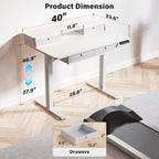 Kingant 40 x 24 Inch Electric Standing Desk - Image 2