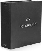 tutata Pin Display Binder, Felt Pin Boards, 280 Pins Capacity, Black | No Scratching, Large Capacity, Double-sided storage