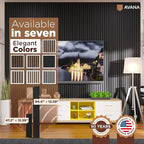 Avana Acoustic Wood Wall Panels – 94.4 x 12.6 Inch Black Oak Acoustic Panels 2 - Image 7