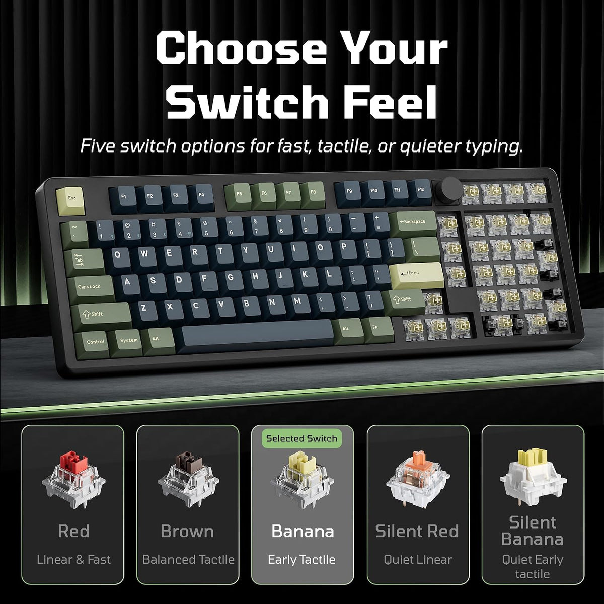 Keychron J11 Ultra 8K, Full Aluminum 96% Wireless Mechanical Keyboard