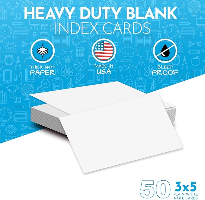 Home Advantage 3x5 Blank Index Cards - Image 2