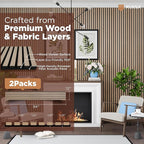 Avana Acoustic Wood Wall Panels – 94.4 X 12.6 Inch White Oak Acoustic Panels 2 - Image 4