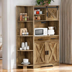yitahome 67" farmhouse pantry with power outlet &, view 9