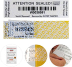ChtepTamper 100 Pieces Total Transfer Tamper-Evident Stickers Security Labels by ChtepTamper