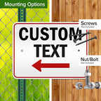 Custom Arrow Directional Sign, Left Arrow, 18x24 Inches, 3M EGP Reflective - Image 5