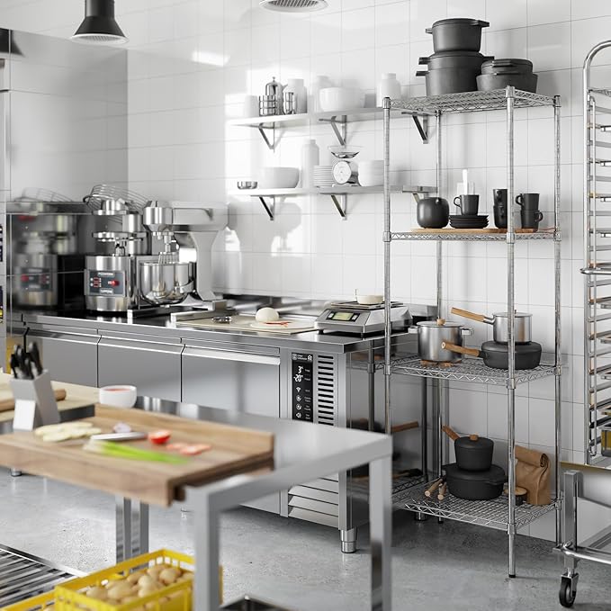 Regal Altair 18" Deep x 24" Wide x 74" Height Wire Shelving Kit | 4-Tier | NSF - Image 2
