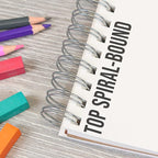 U.S. Art Supply 5.5"x8.5" Top Spiral Bound Sketch Book, 2 Pack, 100 Sheets Each - Image 4