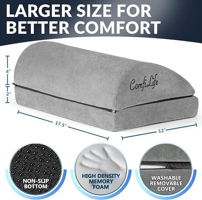 ComfiLife Foot Rest for Under Desk at Work – Adjustable Desk FootRest for - Image 4