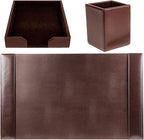 Dacasso Bonded Set Luxury Leather Desk Pad & Desk Organization Essentials - Image 8