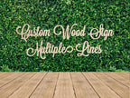 Personalized Wood Sign, Laser Cut. Select Favorite Font, Size and up to 3 Lines - Image 9