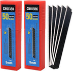 Gomake 9mm Utility Knife Replacement Blades, 60 Degree Snap Off Carbon Steel by Gomake