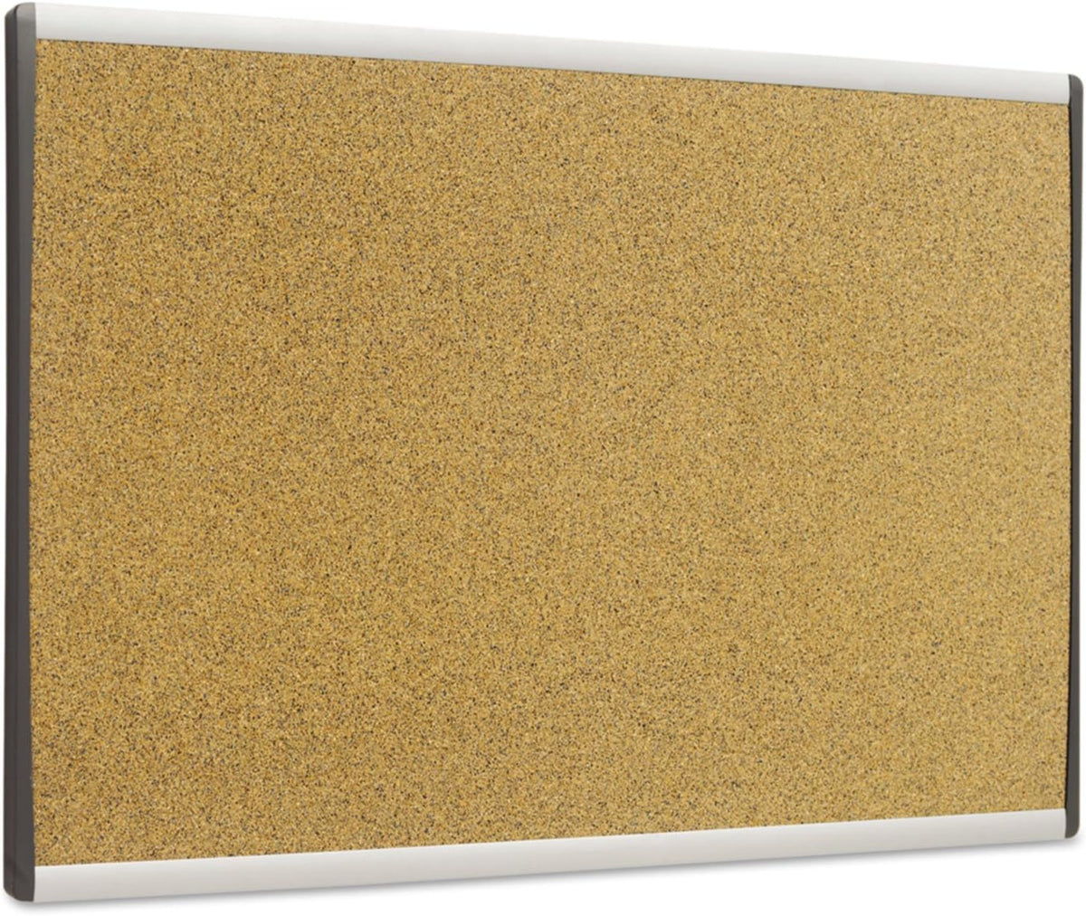 Quartet Bulletin Board, 30" x 18", Corkboard, Cubicle, Arc, Aluminu...