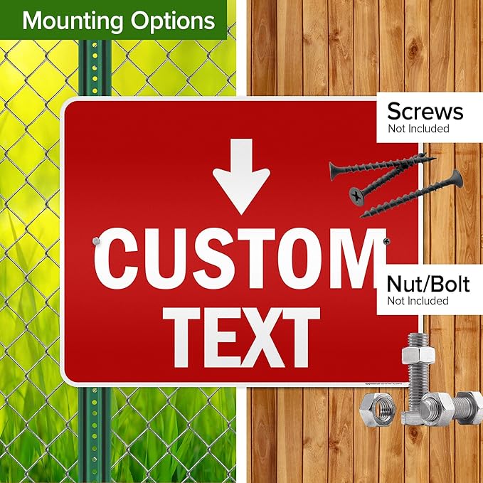 Custom Arrow, Custom Directional Sign, Down Arrow, 24x30 Inches, 3M EGP - Image 5