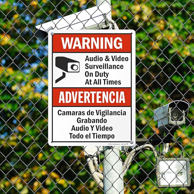 SmartSign 24 x 18 inch “Warning - Image 3
